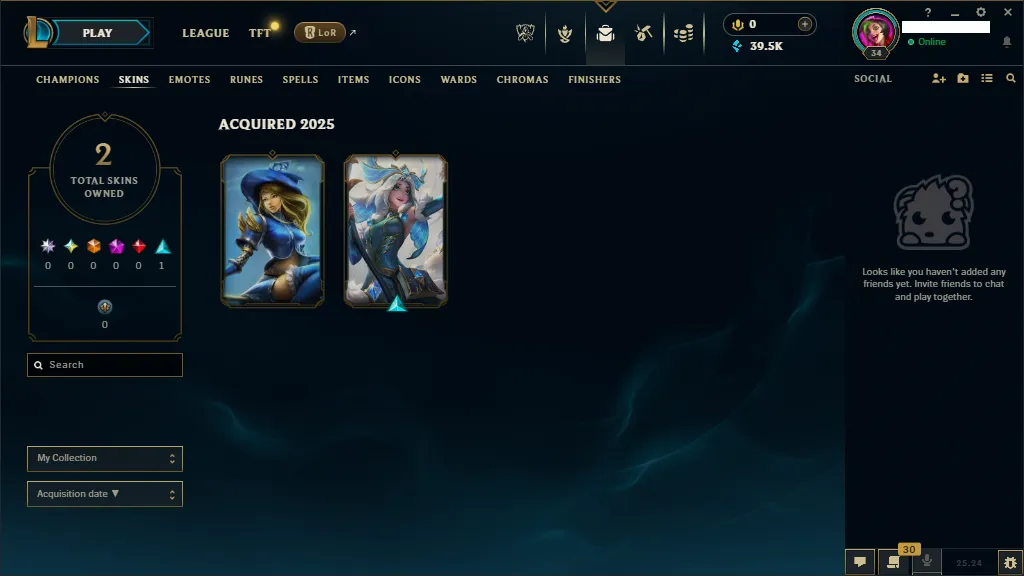 🌎 EUW 🏆 Silver 2 ❄️+39K  🔥4 Skins  🏆 30 Champions ✅️Unverified Email🚀instant delivery